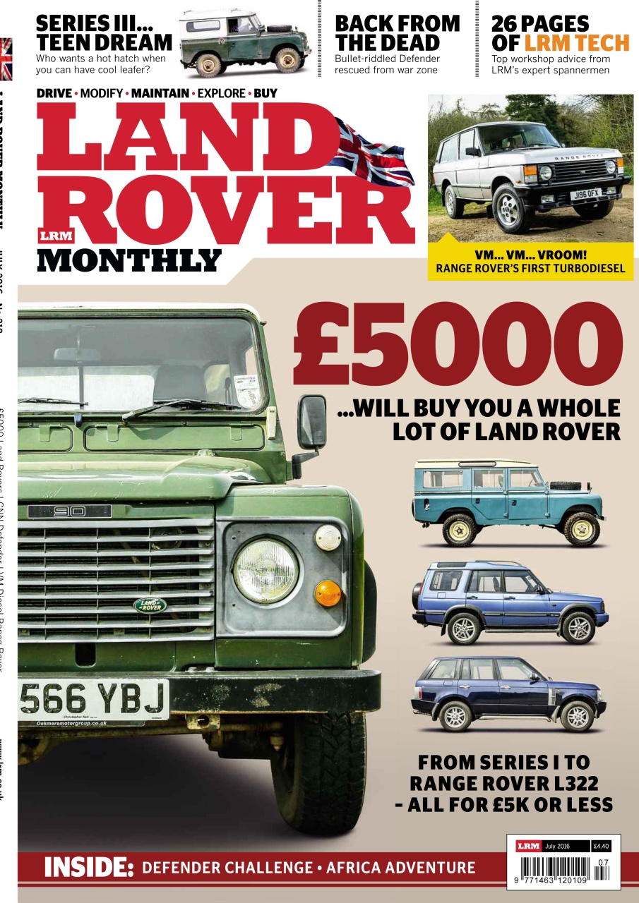 Land Rover Monthly Magazine July Back Issue