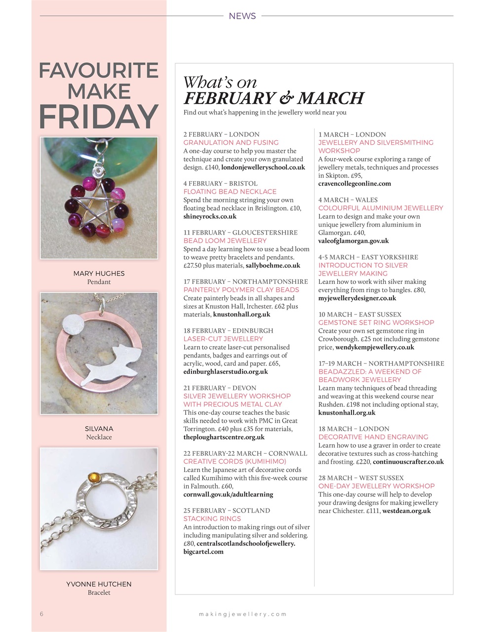 Making Jewellery Magazine February Subscriptions Pocketmags