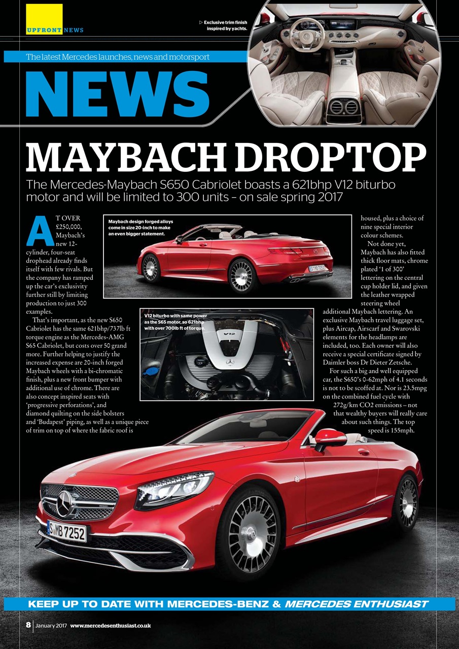 Mercedes Enthusiast Magazine January Subscriptions Pocketmags