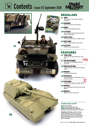 Military Modelling International Magazine Back Issue