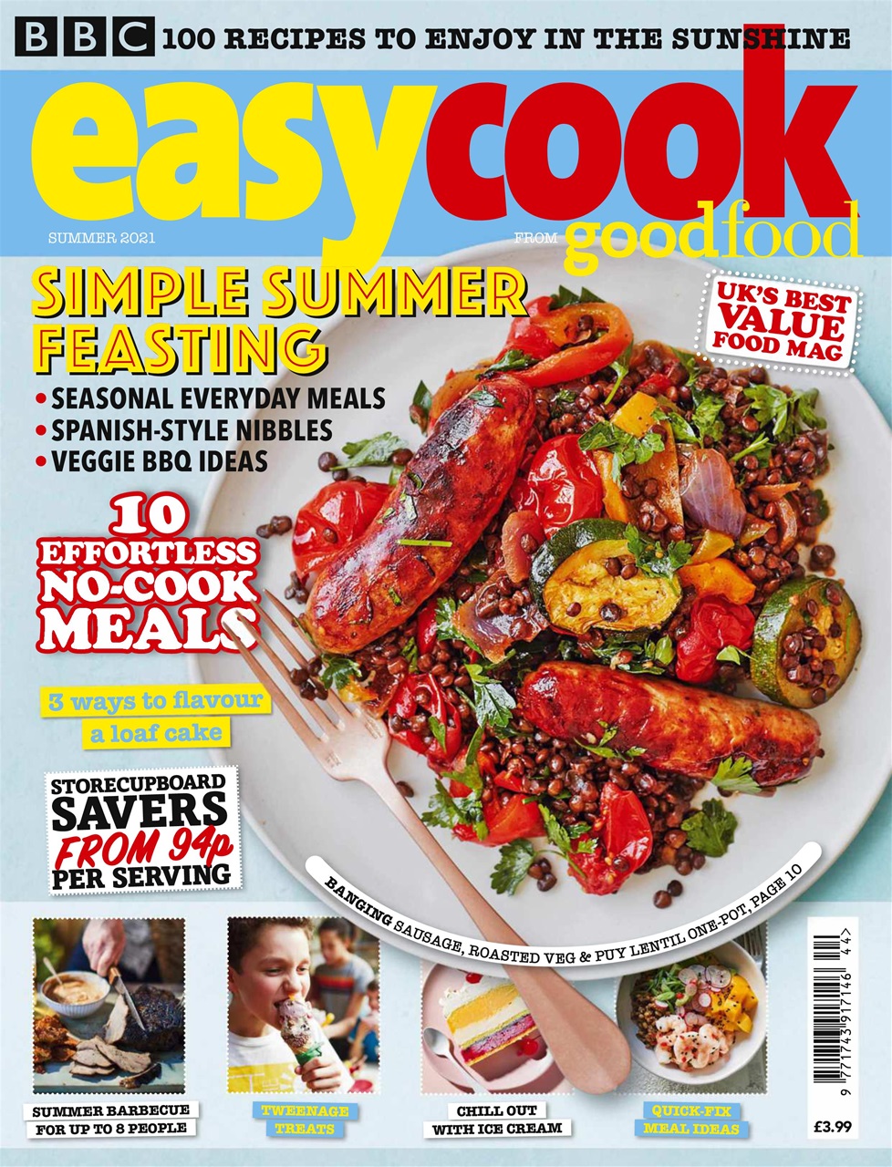 BBC Easy Cook Magazine Summer 2021 Subscriptions Pocketmags