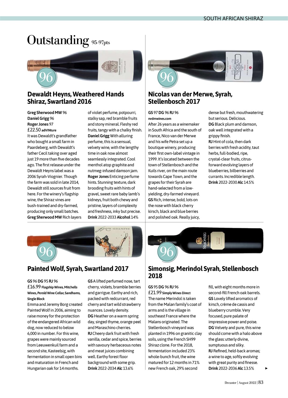 Decanter Magazine August 2022 Back Issue