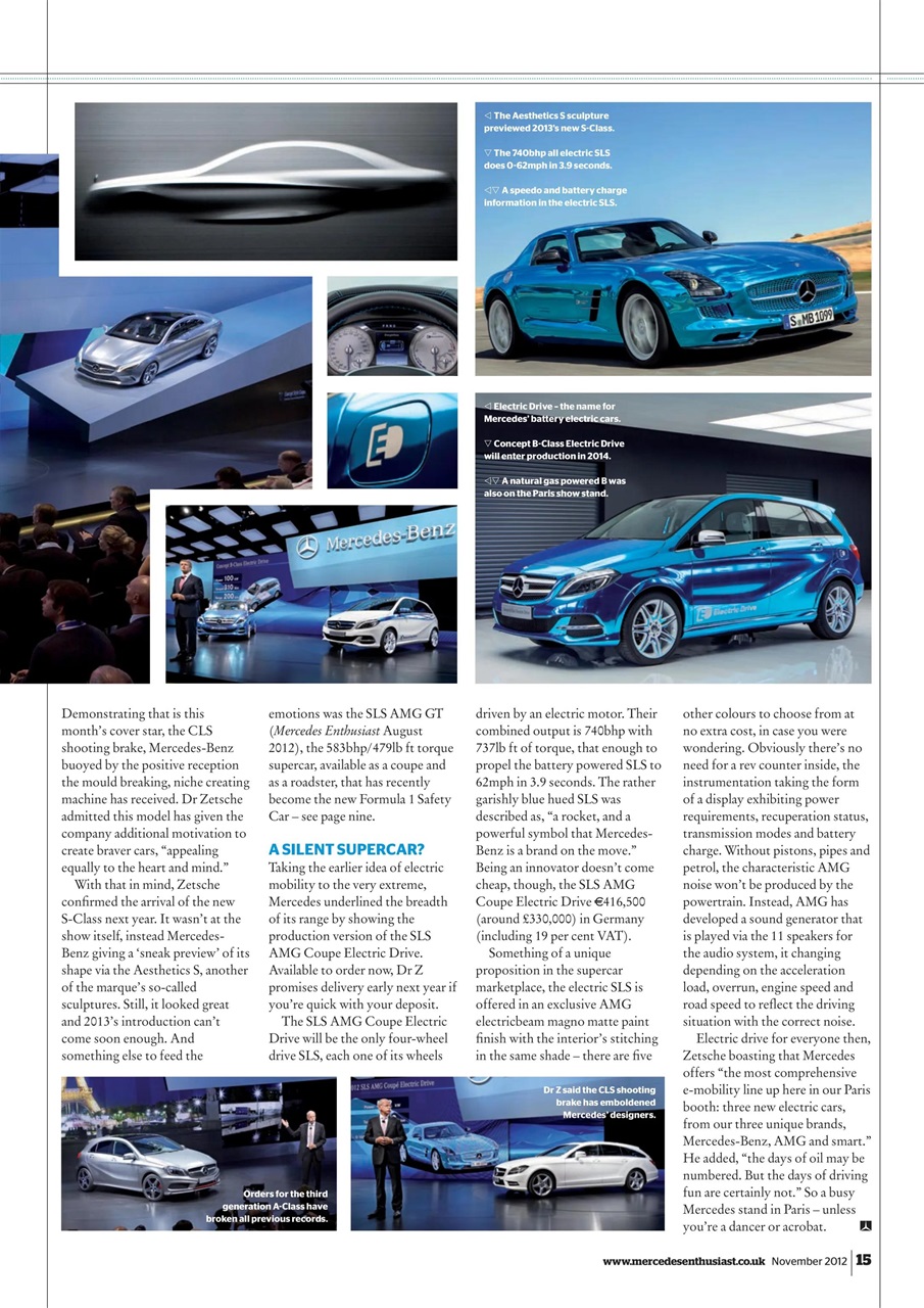 Mercedes Enthusiast Magazine November Back Issue