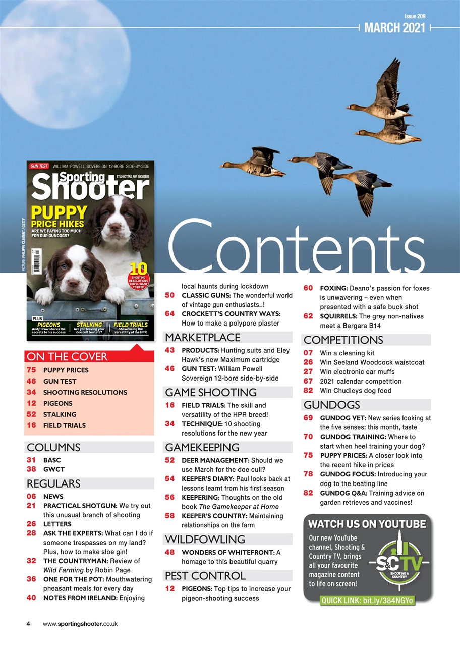 Sporting Gun Magazine March Sporting Shooter Back Issue