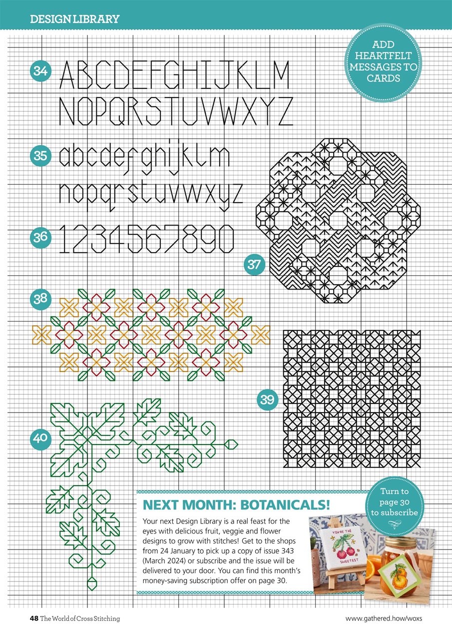 The World Of Cross Stitching Magazine February Subscriptions