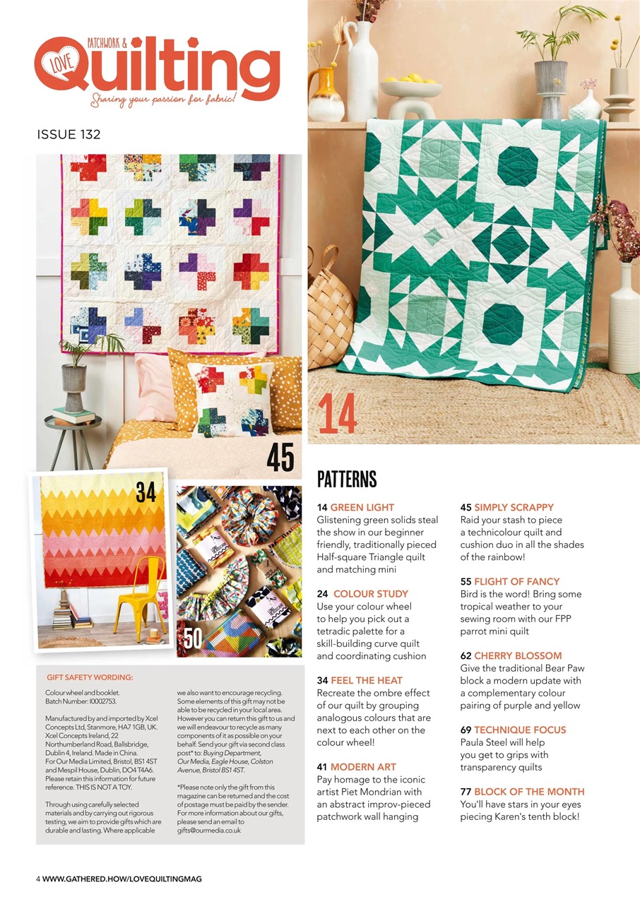 Love Patchwork Quilting Magazine Issue Subscriptions Pocketmags