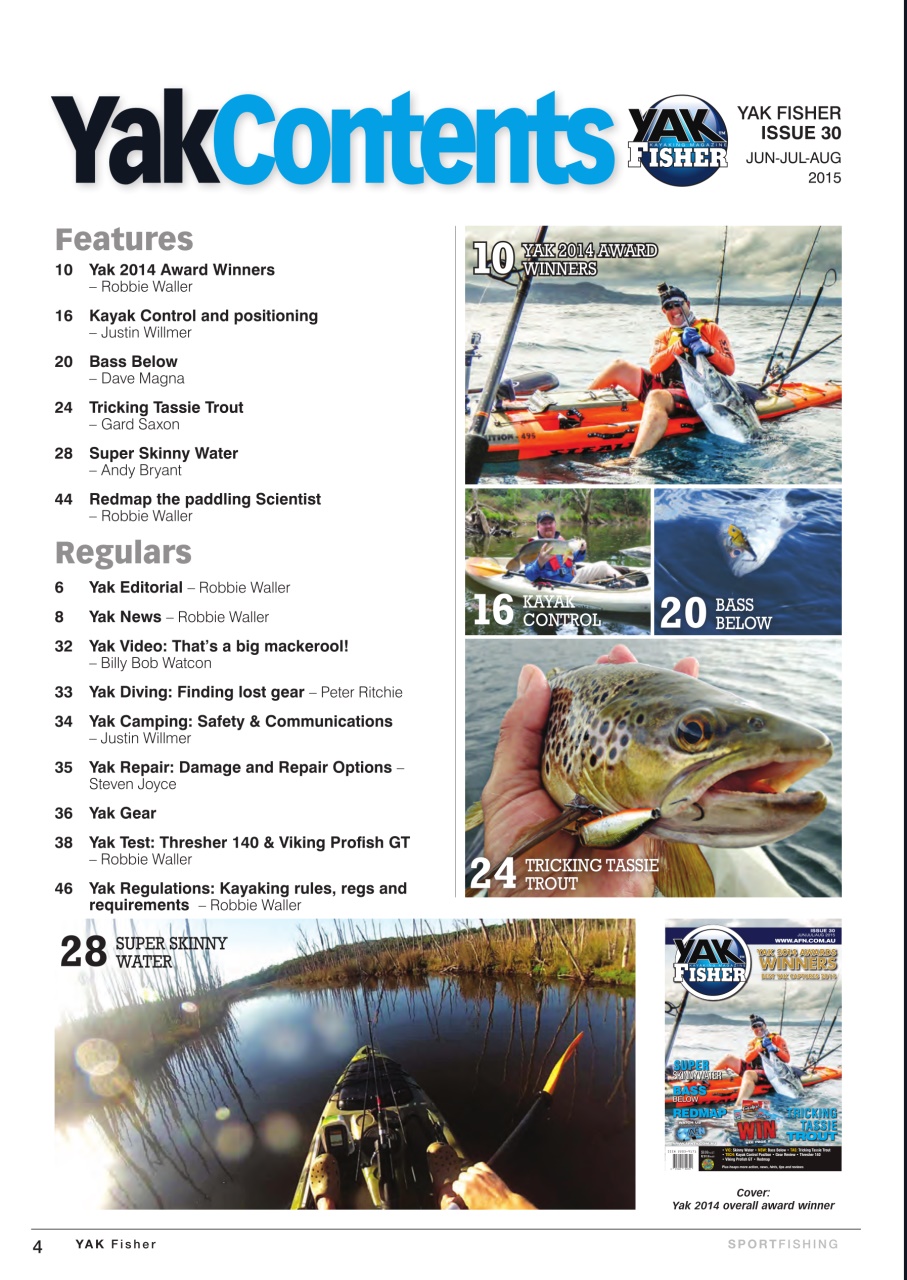 Yak Fisher Magazine - Yak 30 Jun-Jul-Aug 2015 Subscriptions | Pocketmags