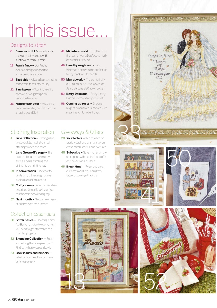 Cross Stitch Collection Magazine June 2015 Back Issue