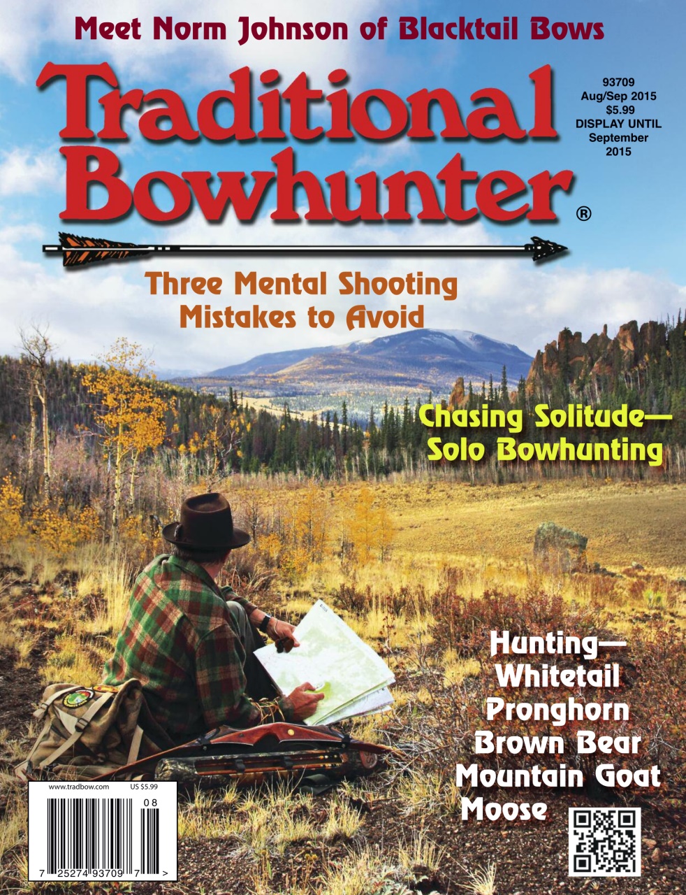 Traditional Bowhunter Magazine Aug/Sep 2015 Back Issue