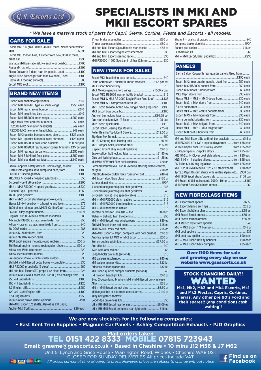 Classic Ford Magazine No.227 Rare Breeds Back Issue