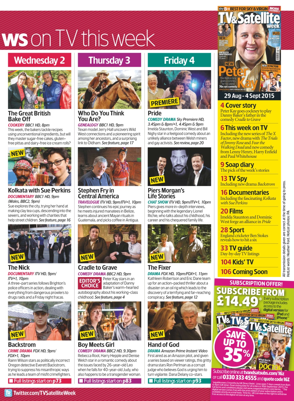 TV & Satellite Week Magazine 29th August 2015 Back Issue