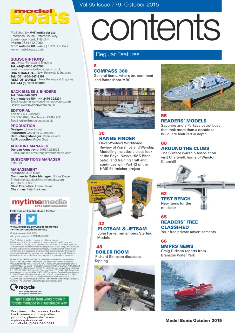 Model Boats Magazine - October 2015 Back Issue