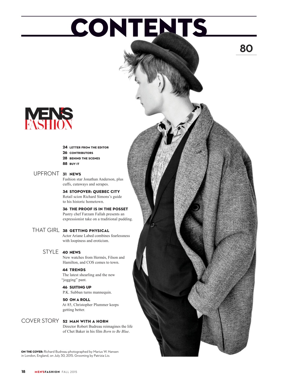 Fashion Magazine Men's Fall 2015 Special Issue
