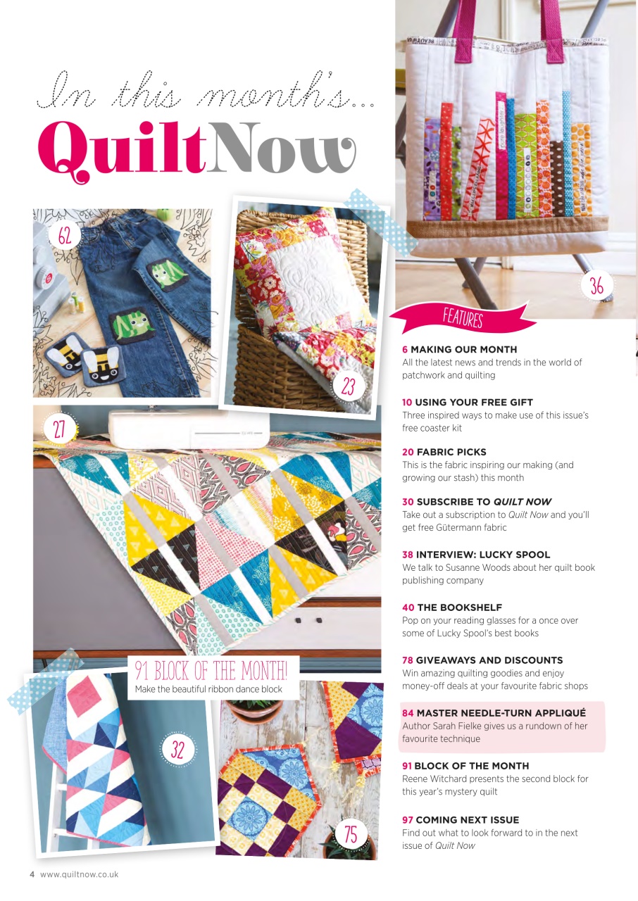 Quilt Now Magazine 15 Back Issue