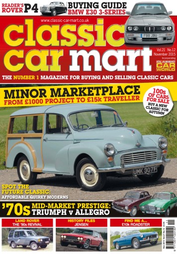 Classic Car Mart Magazine Vol. 21 No. 12 Minor Marketplace Back