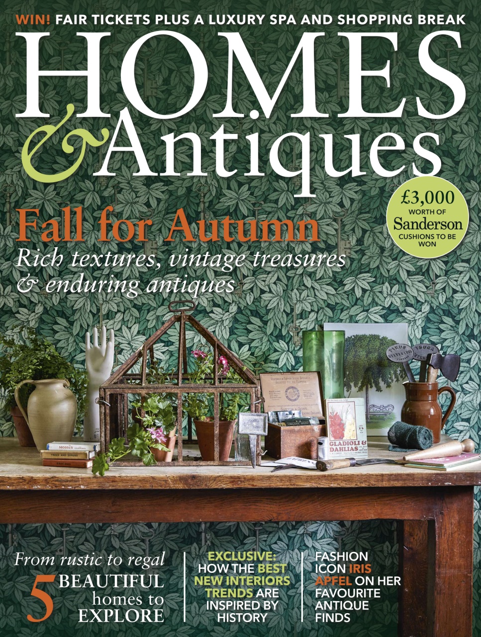 Homes & Antiques Magazine October 2015 Back Issue