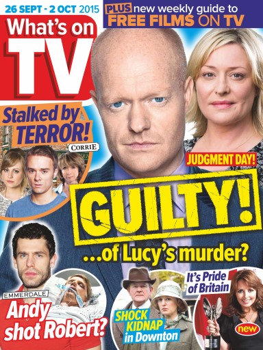 What's on TV Magazine - 26th September 2015 Back Issue