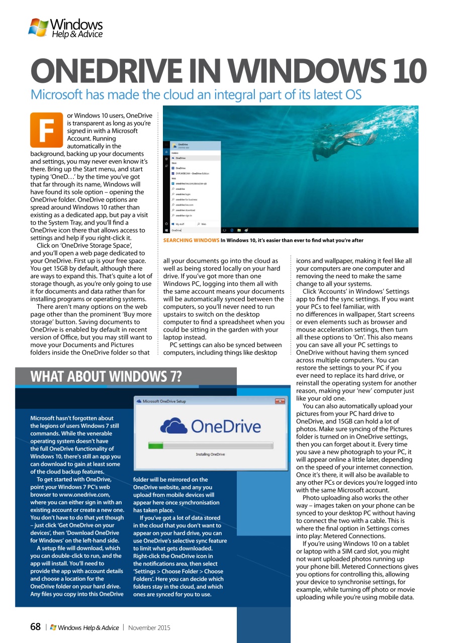 Windows Help & Advice Magazine November 2015 Back Issue