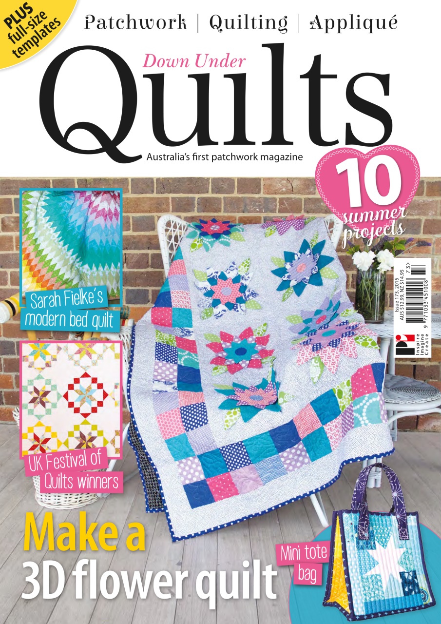 Down Under Quilts Magazine 173 Back Issue