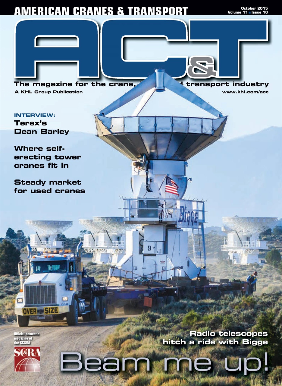 American Cranes & Transport Magazine October 2015 Subscriptions