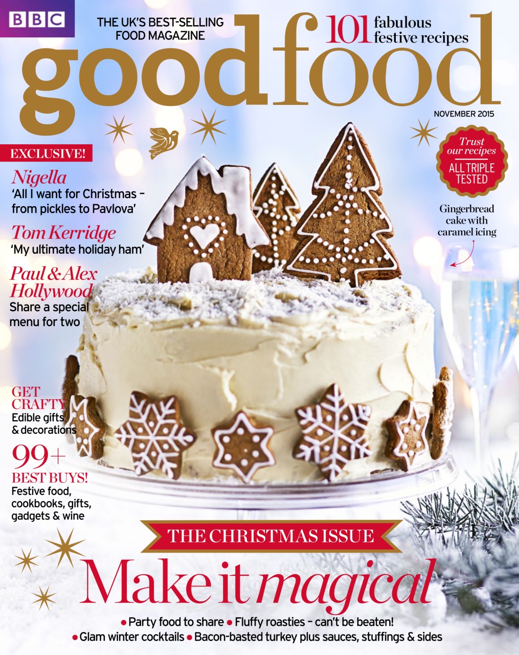 BBC Good Food Magazine November Christmas 2015 Back Issue
