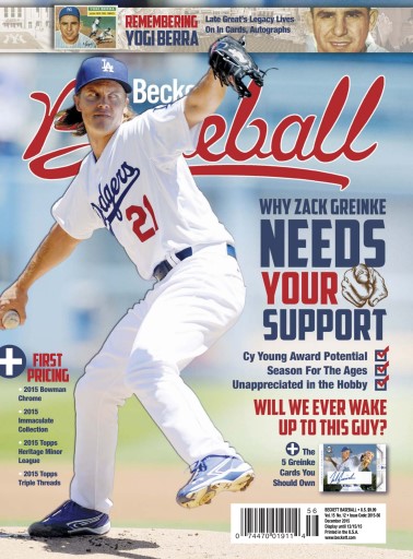 Beckett Baseball Magazine - November 2015 Back Issue