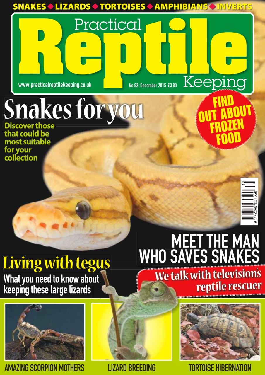 Practical Reptile Keeping Magazine No. 82 Snakes for you Back Issue