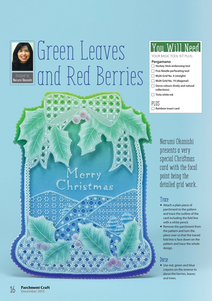 Parchment Craft Magazine December 2015 Subscriptions Pocketmags