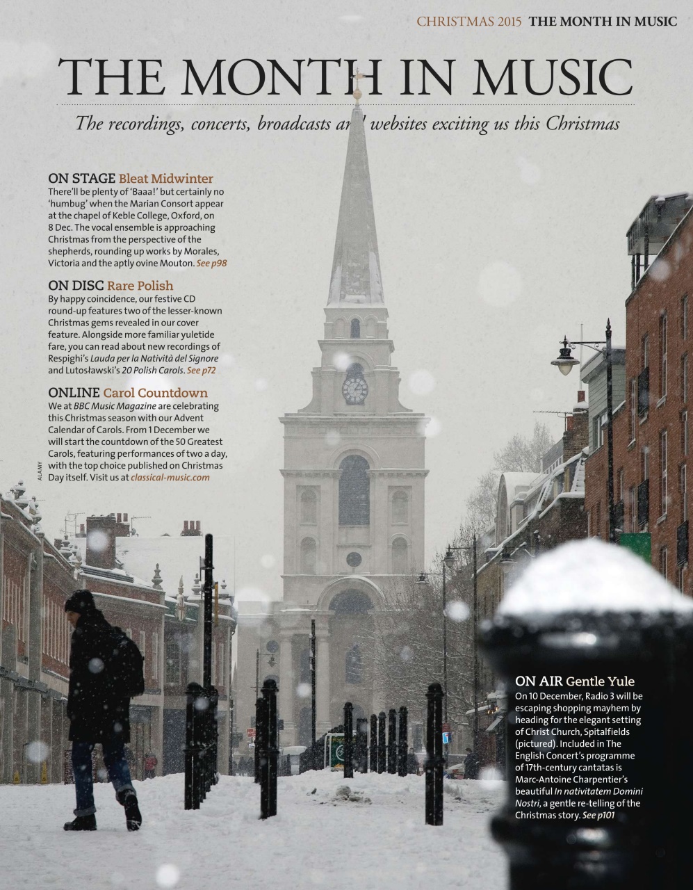 BBC Music Magazine Christmas 2015 Back Issue