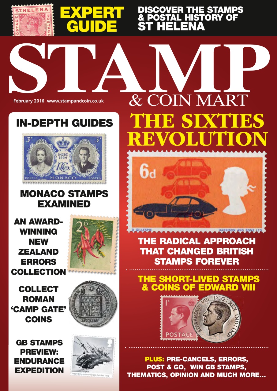 Stamp Collector Magazine February 2016 Subscriptions Pocketmags