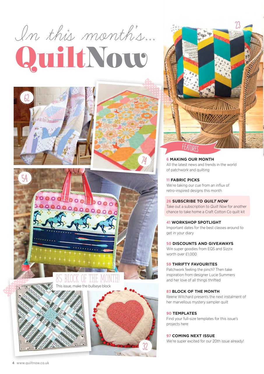 Quilt Now Magazine 19 Back Issue