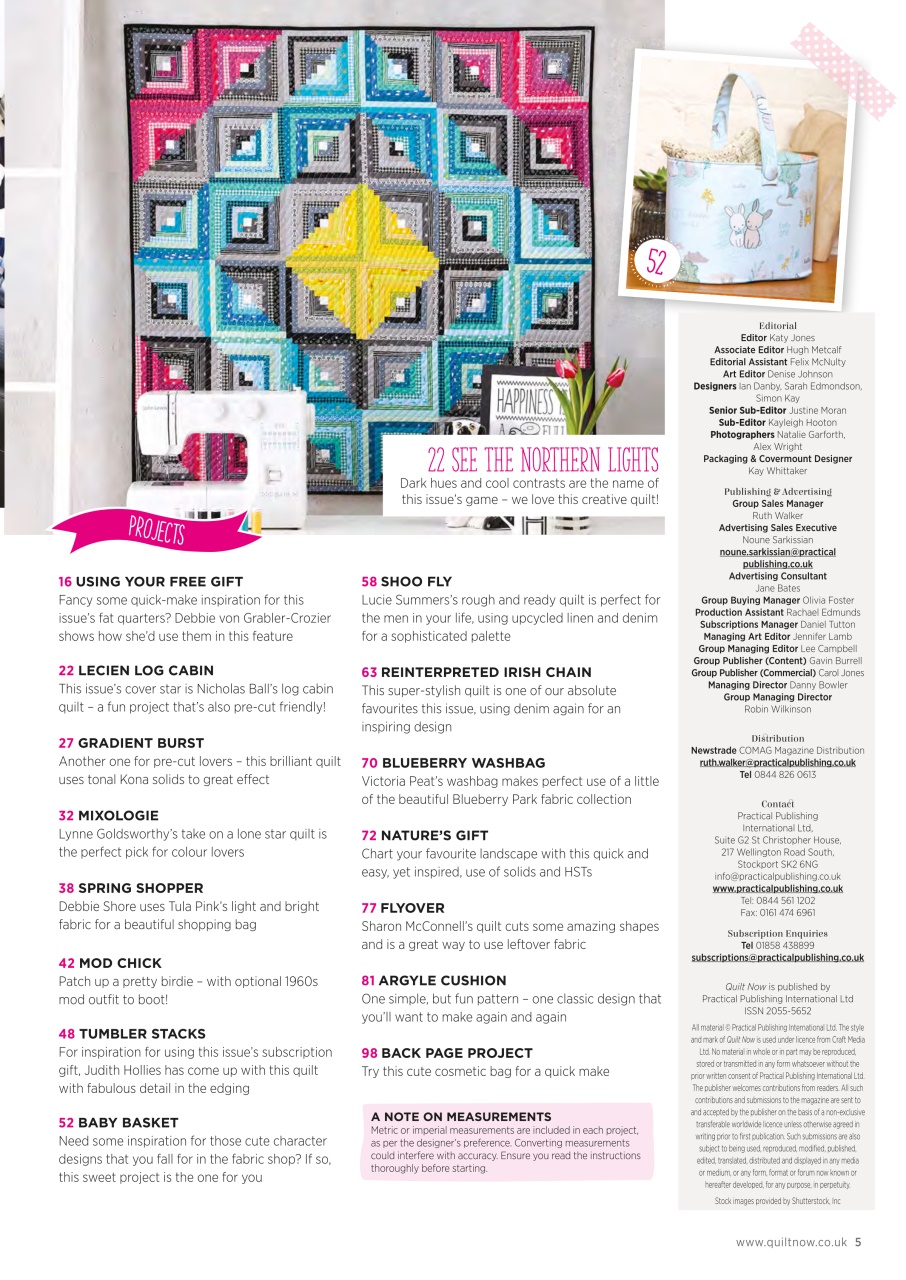 Quilt Now Magazine 20 Subscriptions Pocketmags