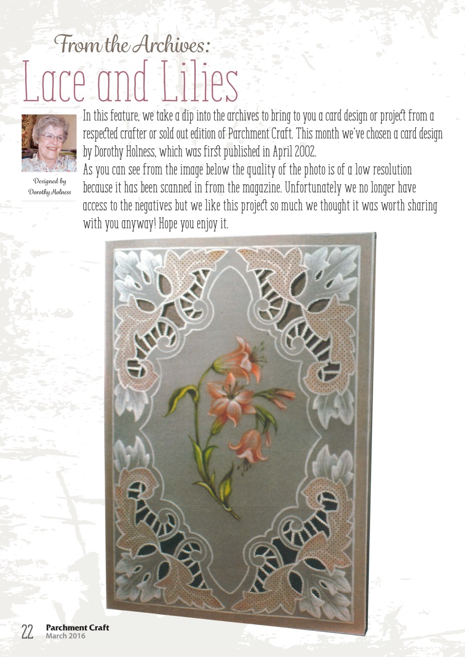 Parchment Craft Magazine March 2016 Subscriptions Pocketmags