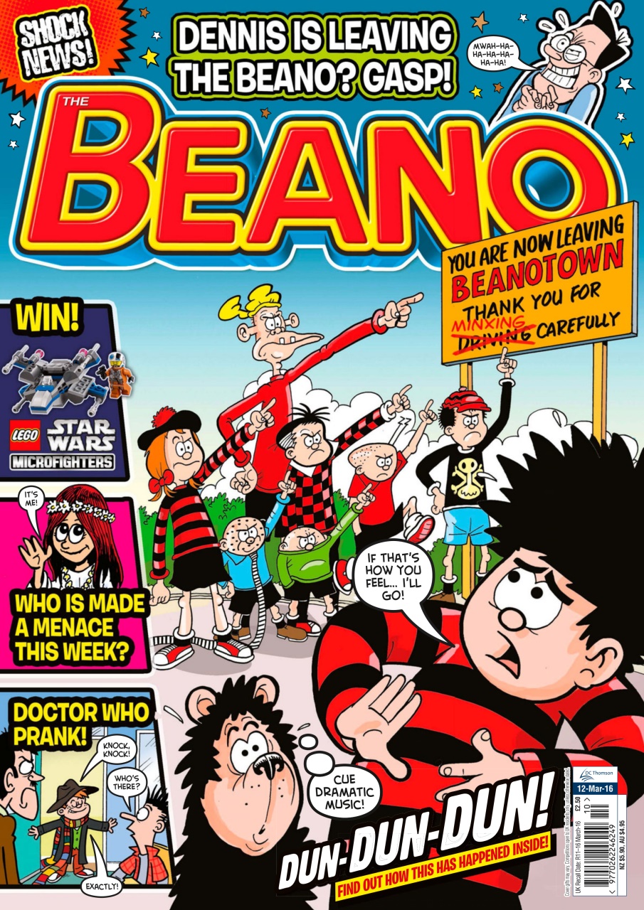 Beano Magazine - 12th March 2016 Back Issue