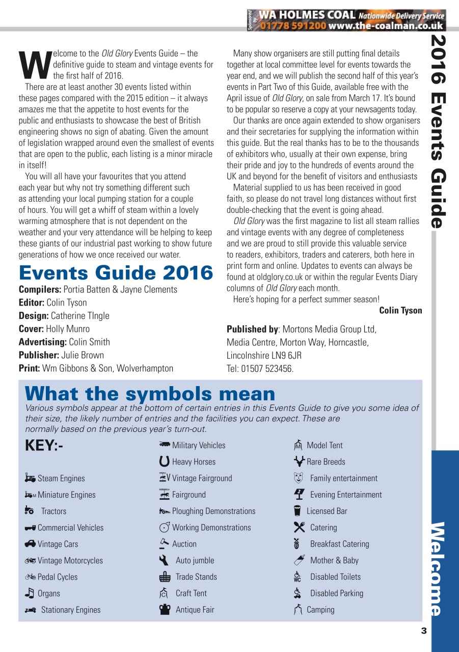Old Glory Magazine Complete Events Guide 2016 Special Issue