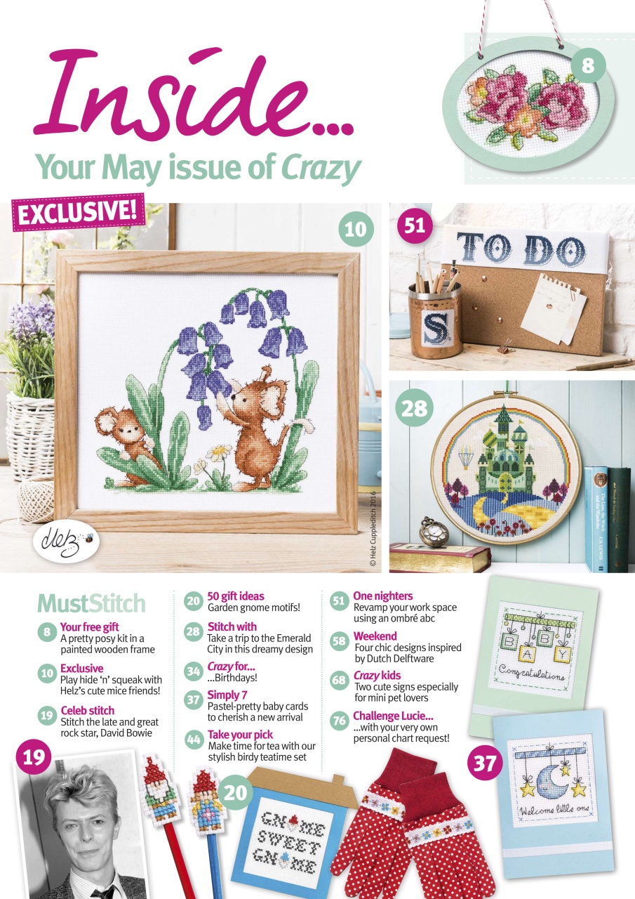 Cross Stitch Crazy Magazine May 2016 Back Issue