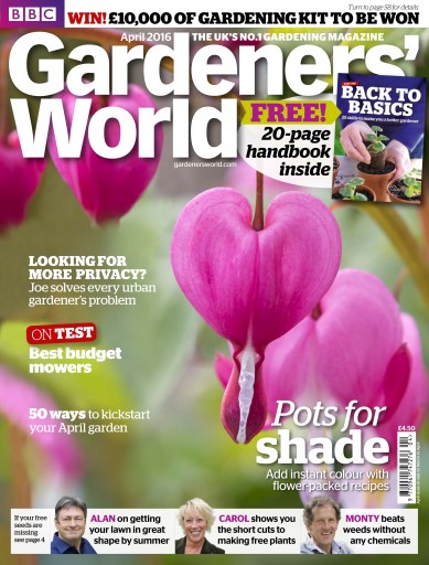 BBC Gardeners World Magazine April 2016 Back Issue