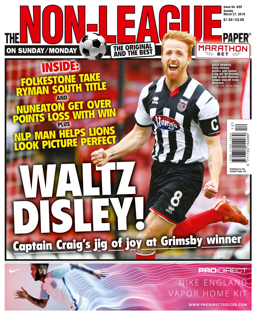 The NonLeague Football Paper Magazine 27th March 2016 Back Issue