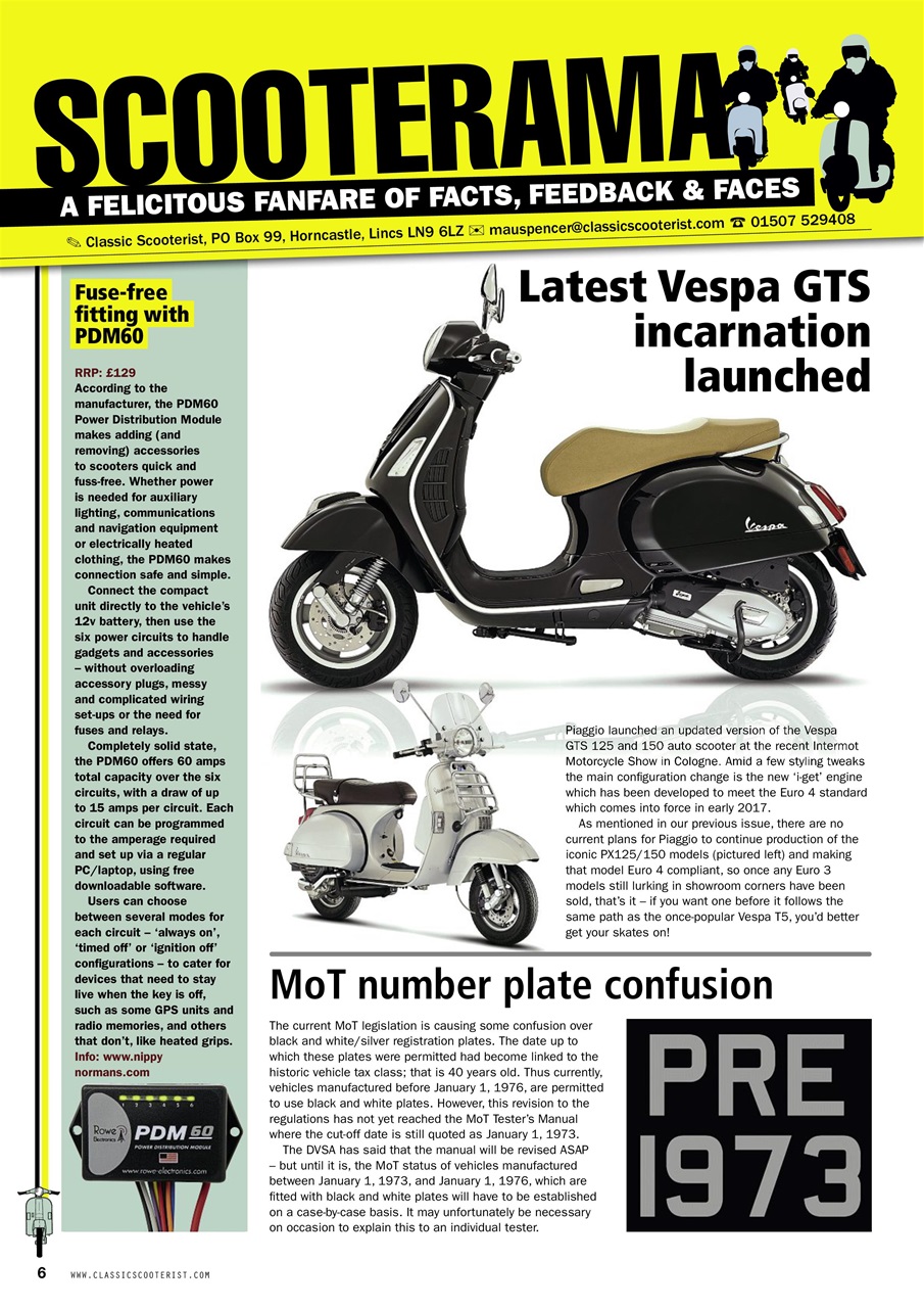 Classic Scooterist Magazine Dec 2016 Jan 2017 Subscriptions