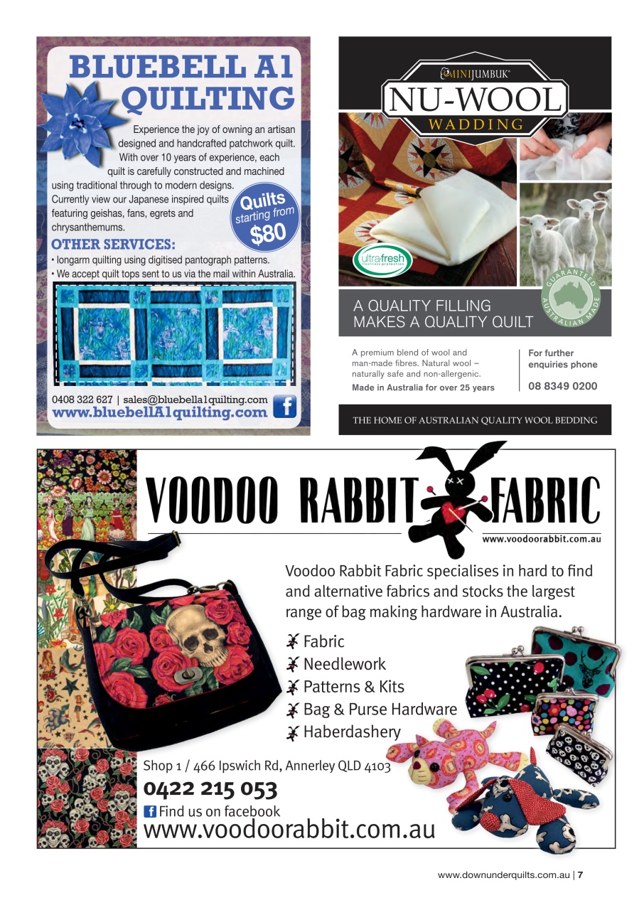 Down Under Quilts Magazine 175 Back Issue