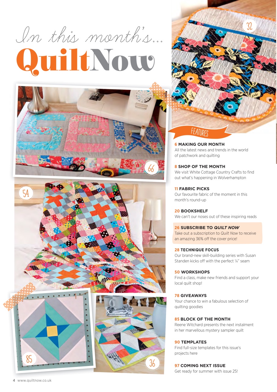 Quilt Now Magazine 24 Back Issue