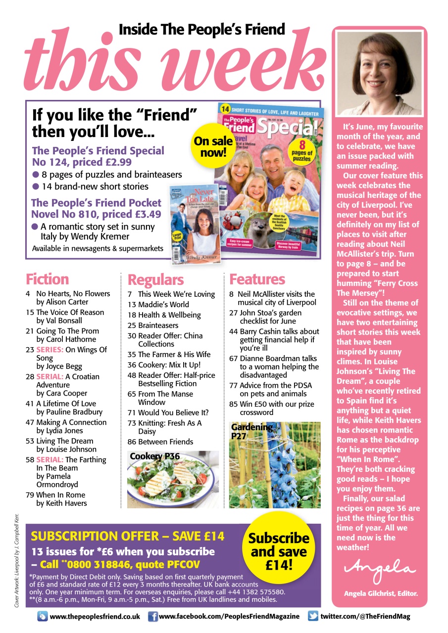 The People’s Friend Magazine 04/06/2016 Back Issue