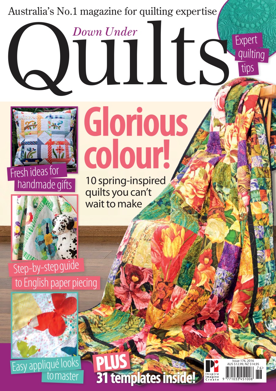Down Under Quilts Magazine 176 Back Issue