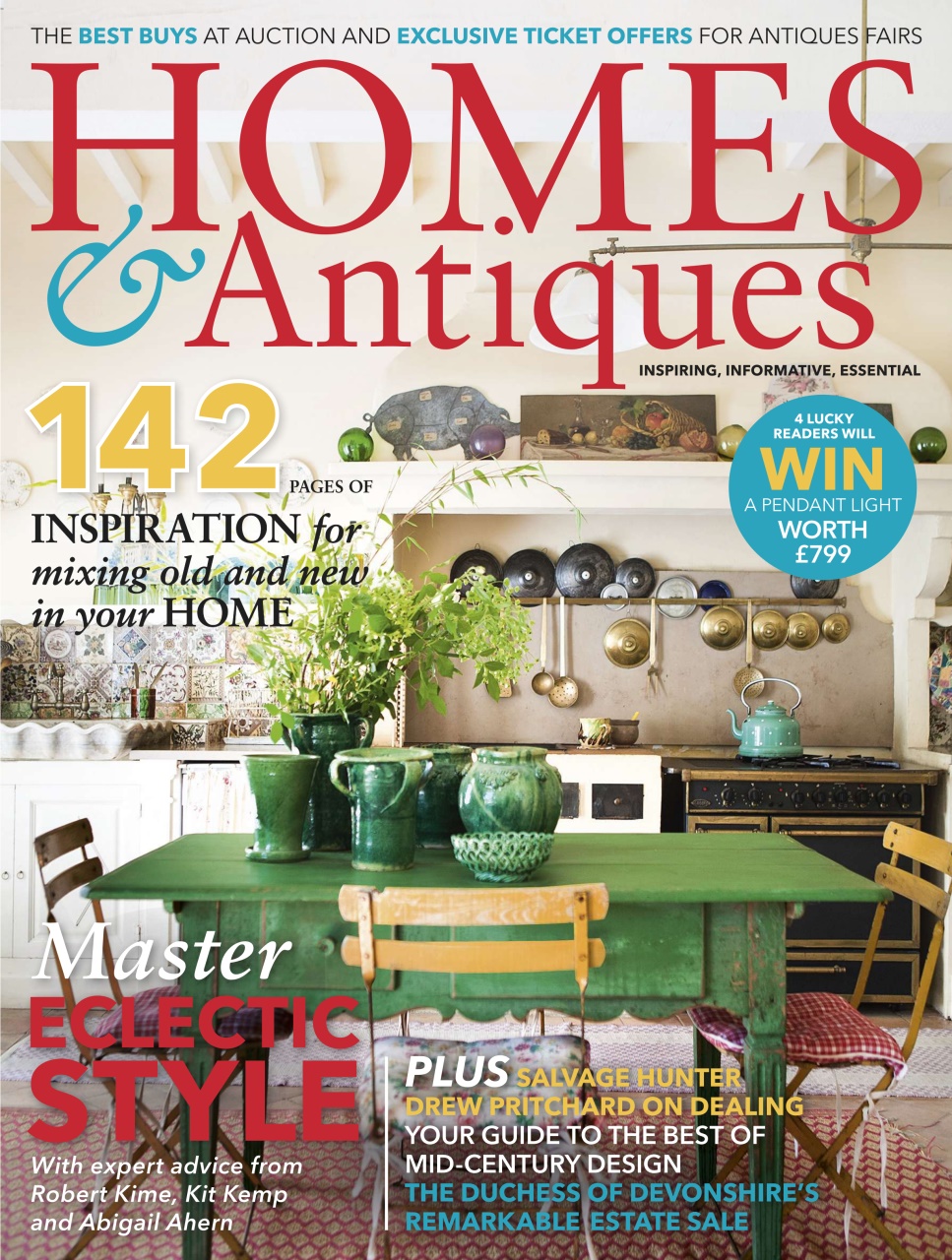 Homes & Antiques Magazine July 2016 Back Issue