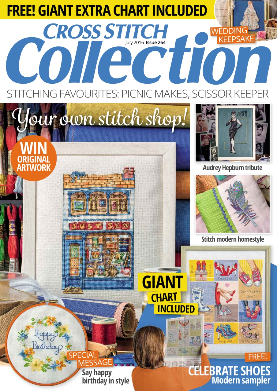 Cross Stitch Collection Magazine July 2016 Back Issue