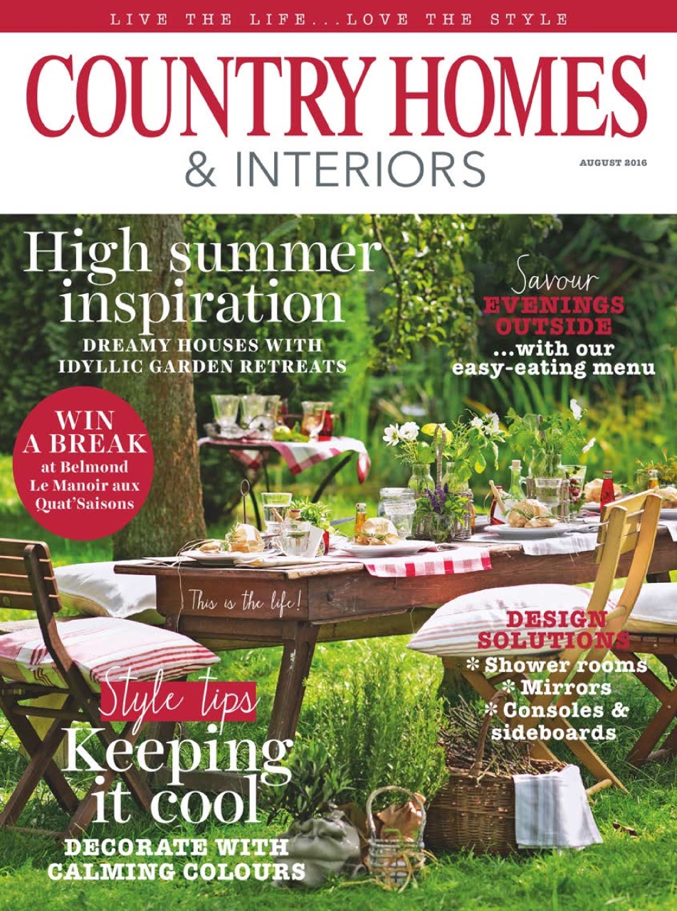 Country Homes & Interiors Magazine - August 2016 Back Issue