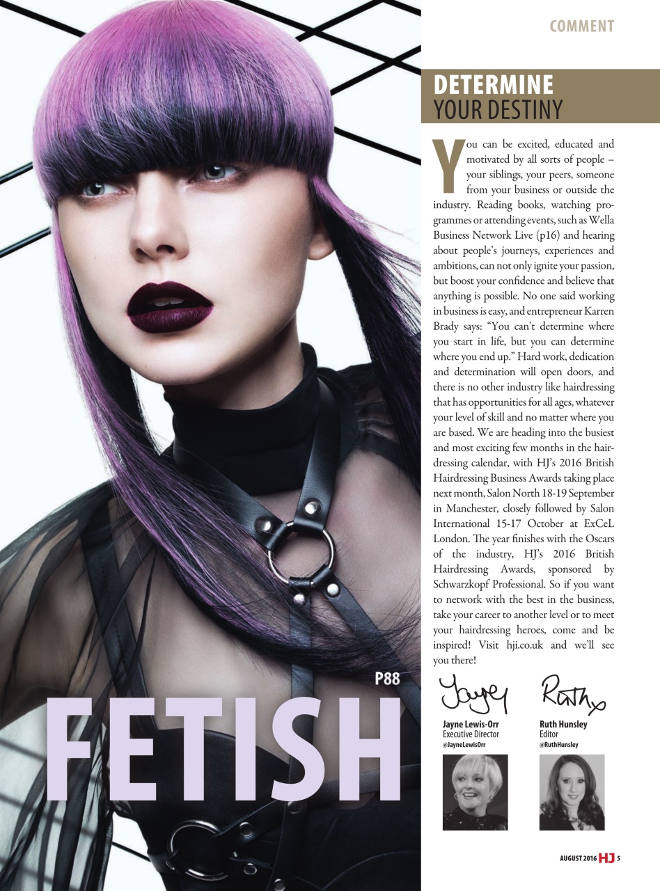 Hairdressers Journal Magazine Aug 2016 Back Issue