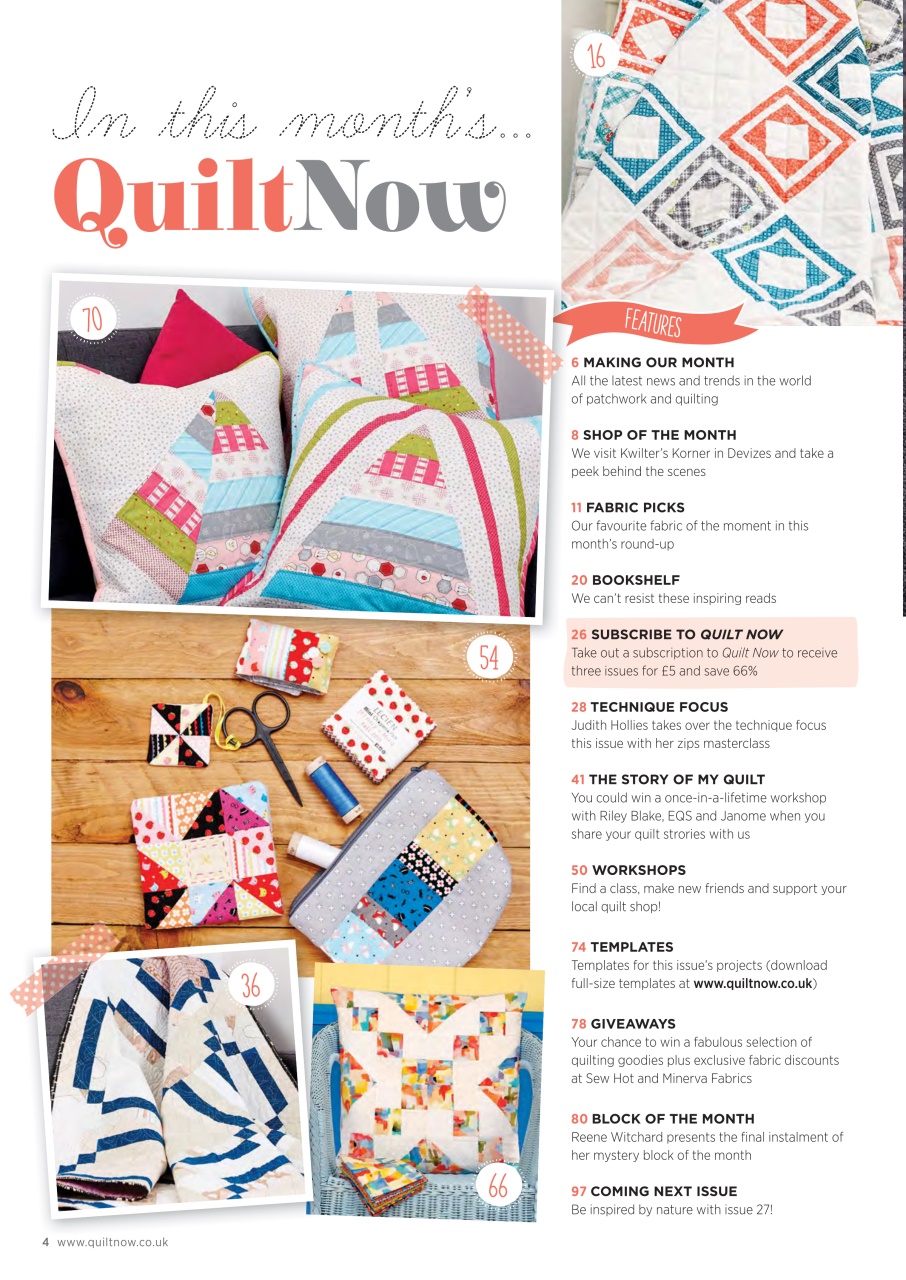 Quilt Now Magazine - 26 Back Issue