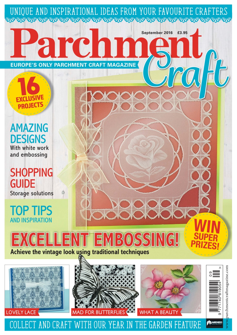 Parchment Craft Magazine September 2016 Back Issue