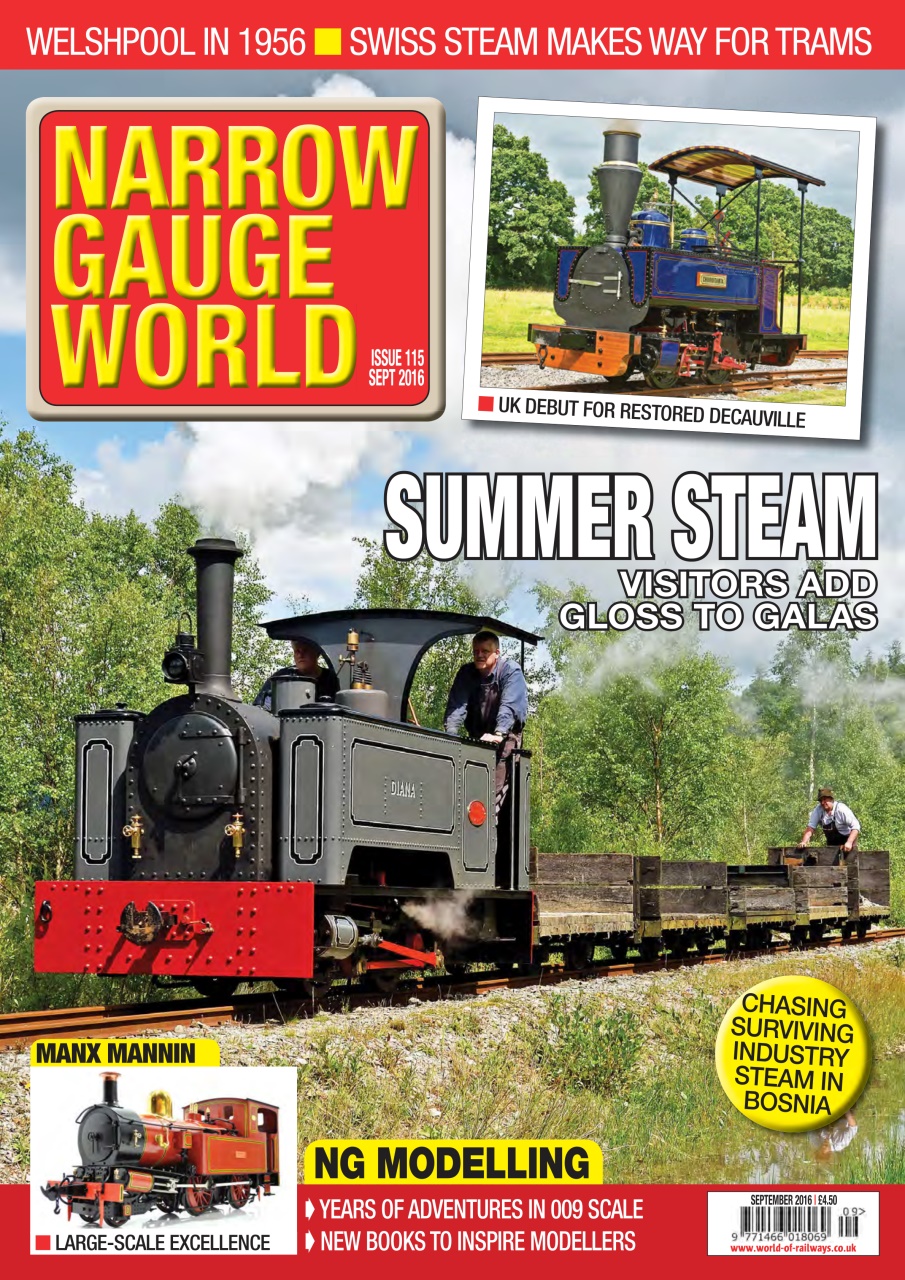 Narrow Gauge World Magazine - Sep 2016 Back Issue